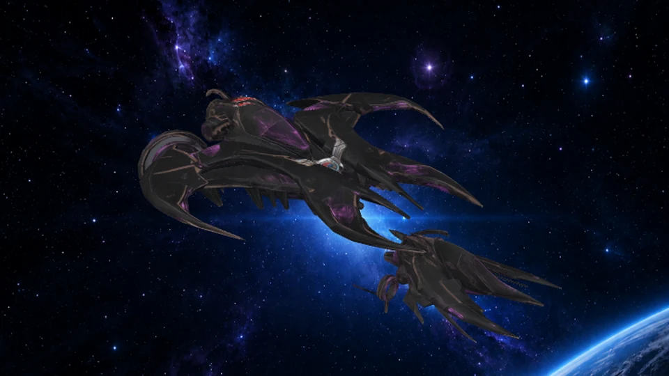 Obsidian Manta spacecraft